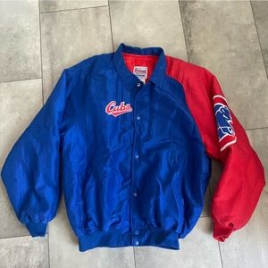 Vintage Starter Chicago CUBS baseball MLB red blue puffer windbreaker 90s XL